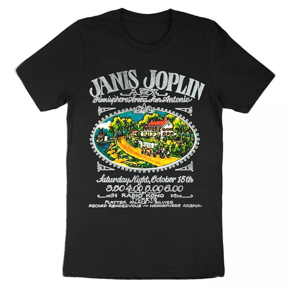 Men's Janis Joplin Southern Tee, Size: XL, Black Product Image