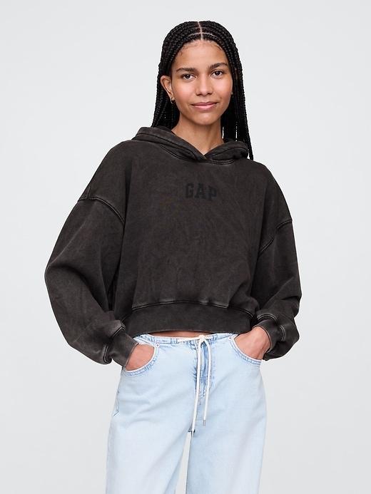 VintageSoft Cropped Hoodie Product Image