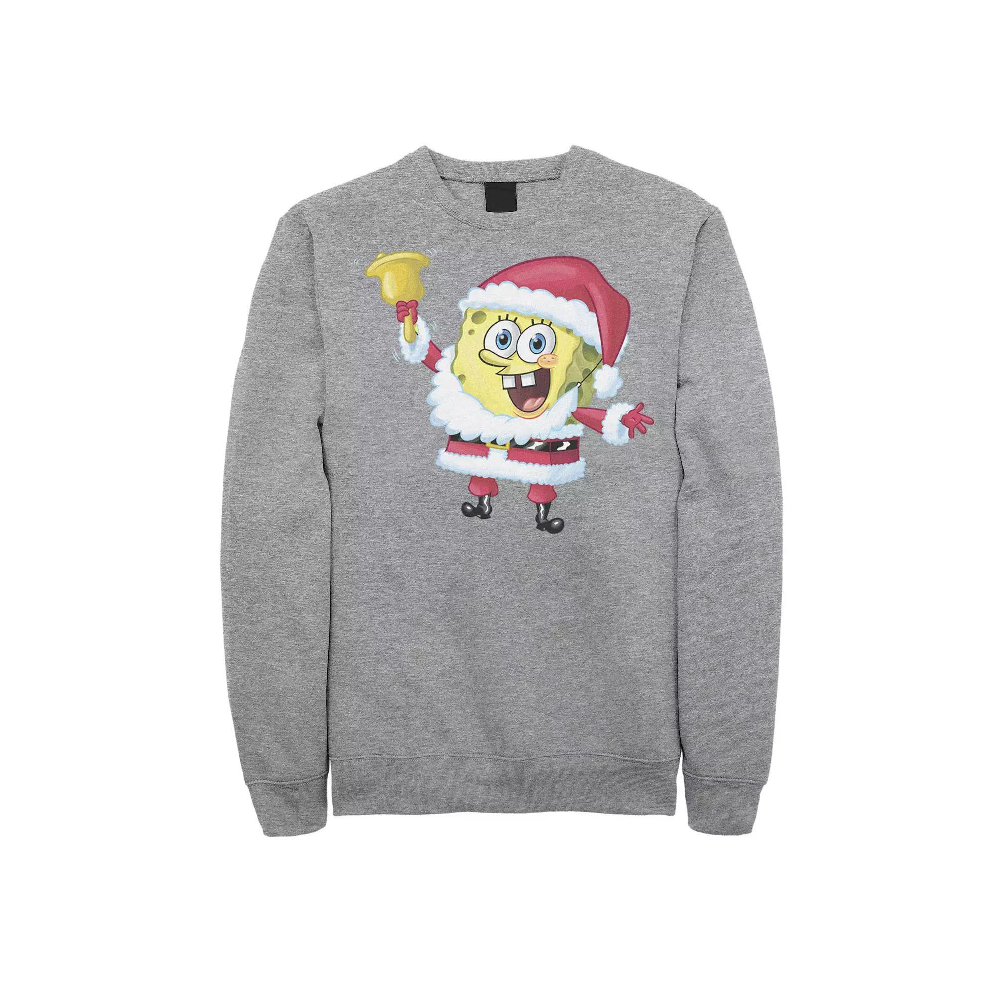 Men's Nickelodeon SpongeBob SquarePants Santa Claus Sweatshirt,  Product Image