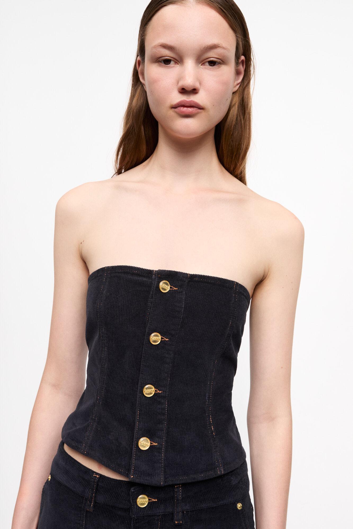 Blue Washed Corduroy Top Product Image