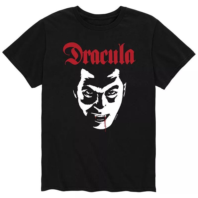 Big & Tall Universal Monsters Dracula Face Graphic Tee, Men's, Size: 4XB, Black Product Image