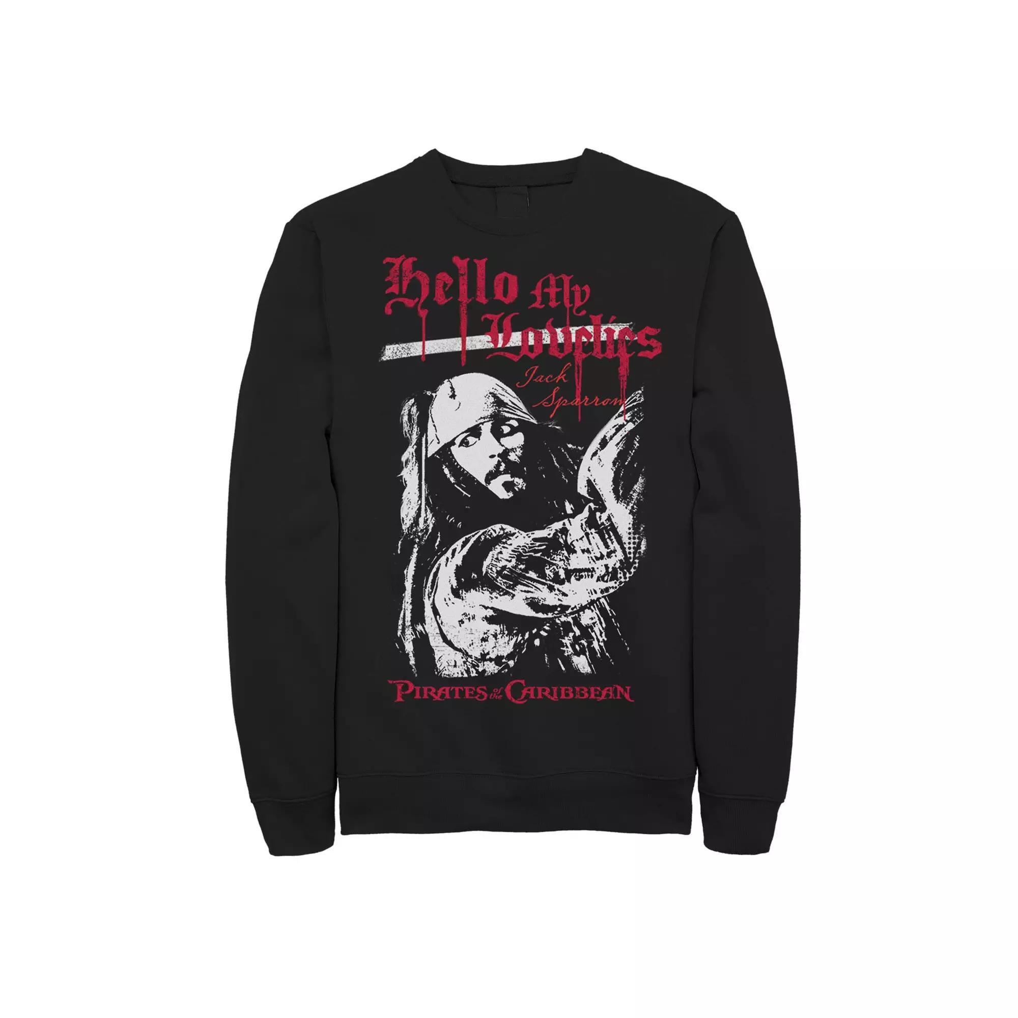 Disney's Big & Tall Pirates Of The Caribbean Hello Lovelies Fleece, Men's, Size: XL Tall, Black Product Image