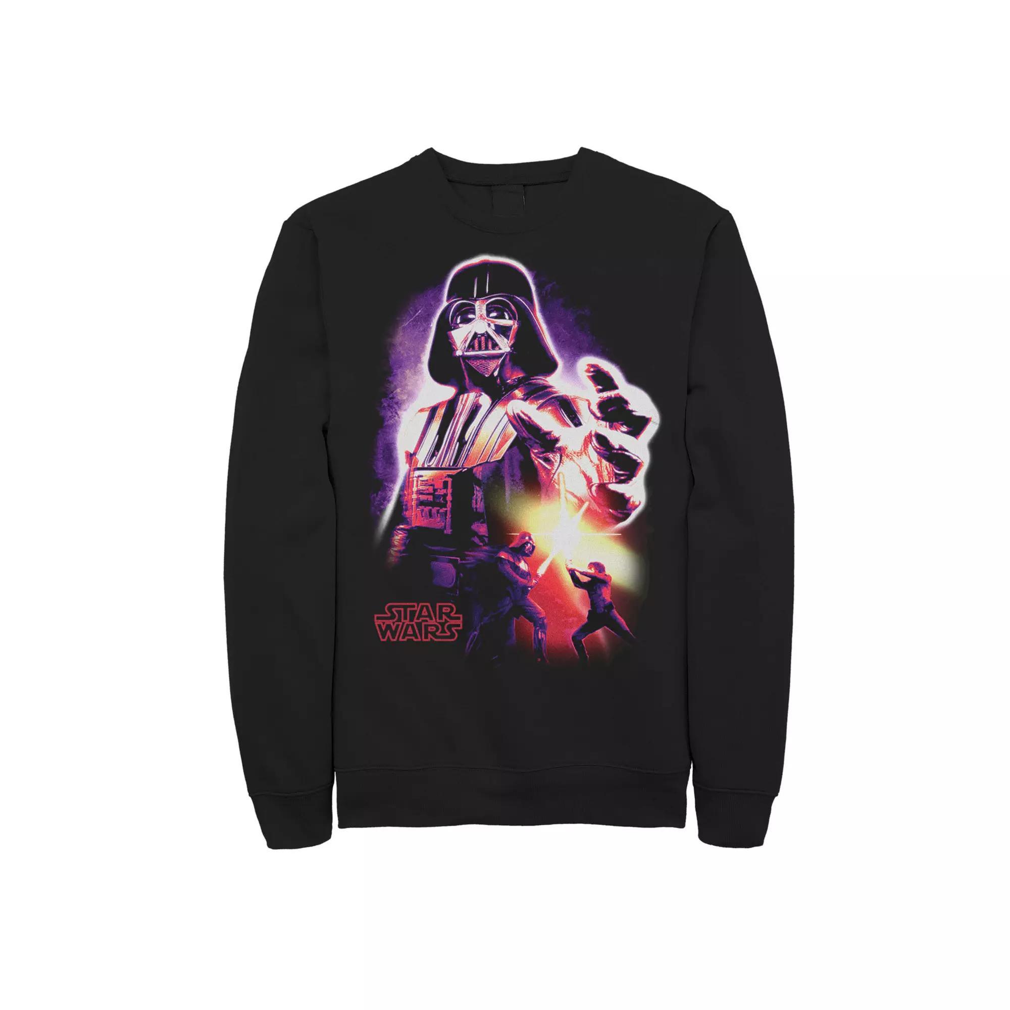 Men's Star Wars Neon Darth Vader Sweatshirt,  Product Image