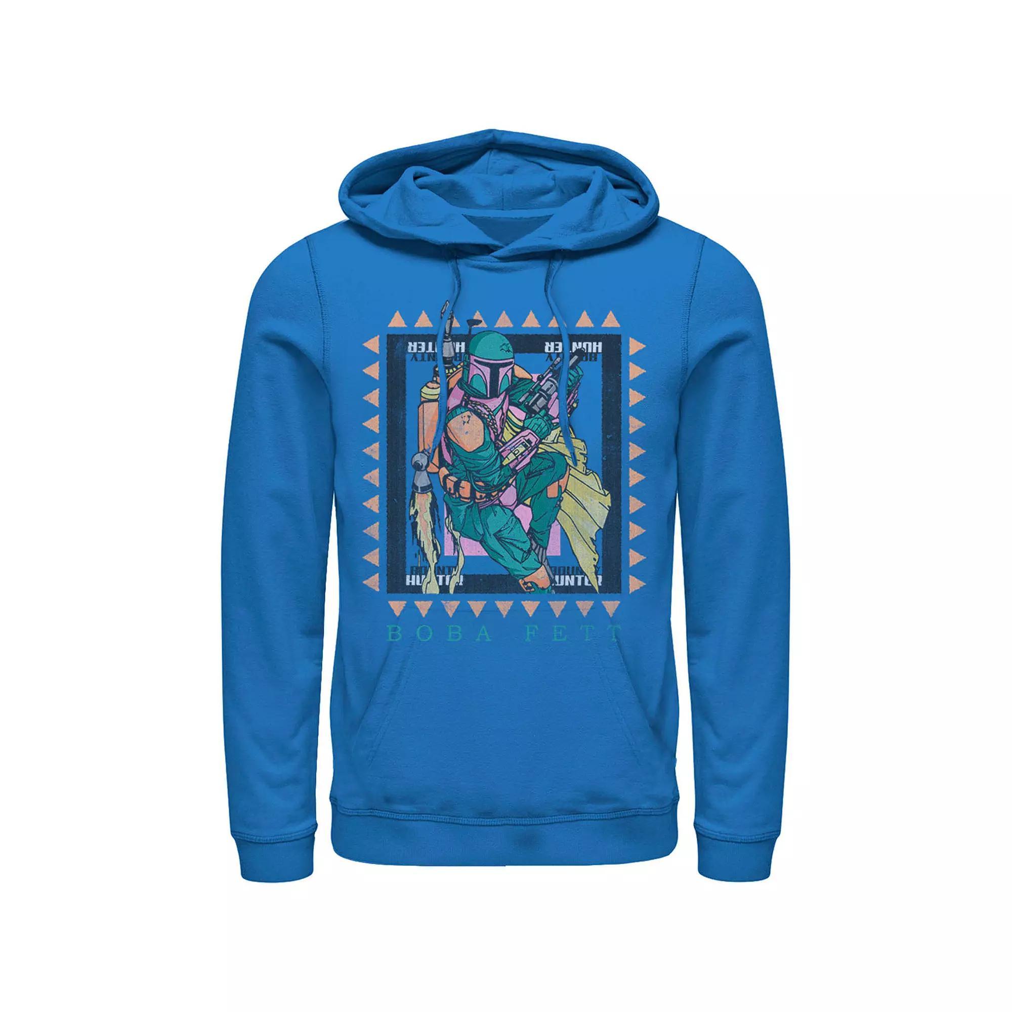 Men's Star Wars Boba Fett Stamp Hoodie, Size: 3XL, Royal Product Image