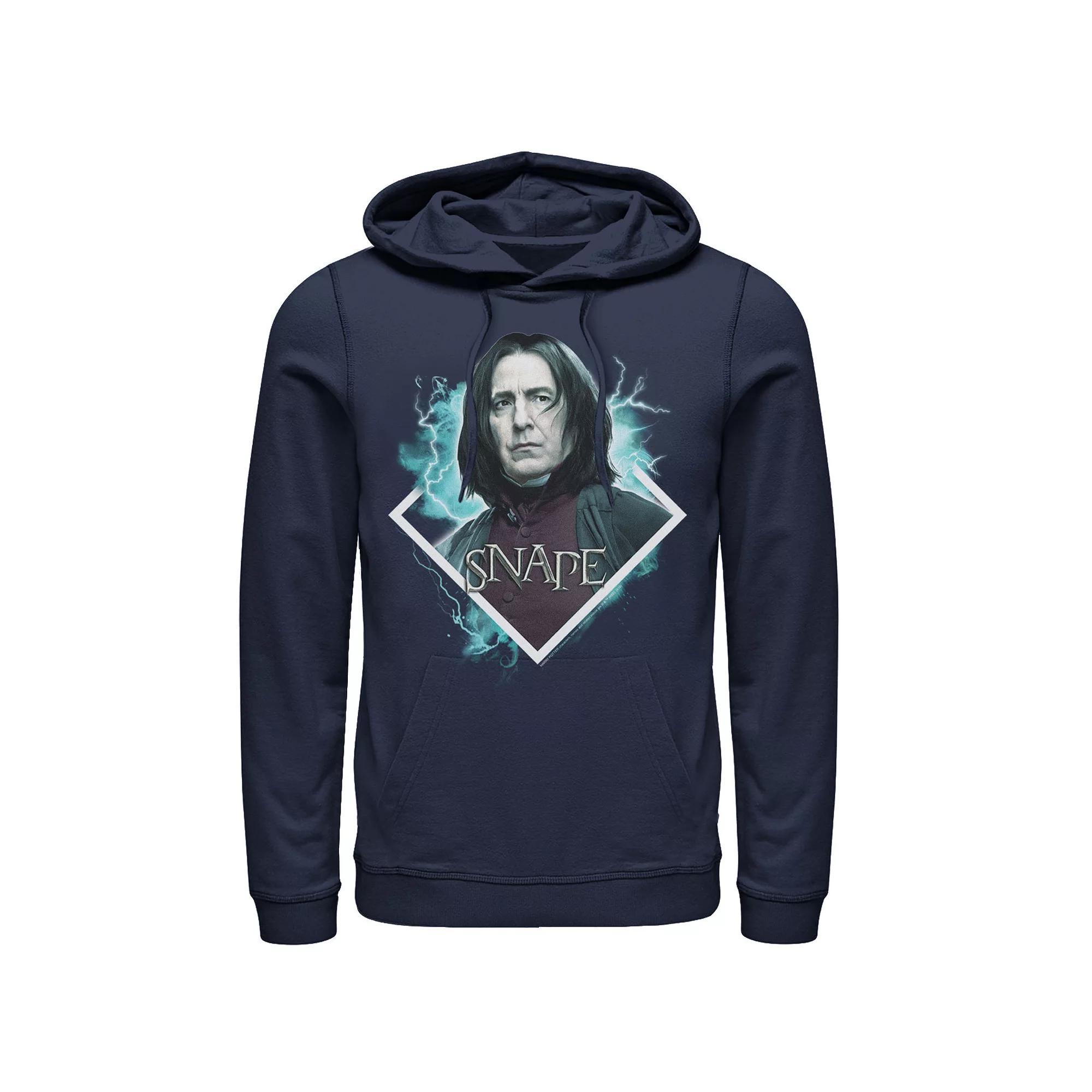 Men's Harry Potter Snape Blue Lightning Character Portrait Graphic Pullover Hoodie,  Product Image