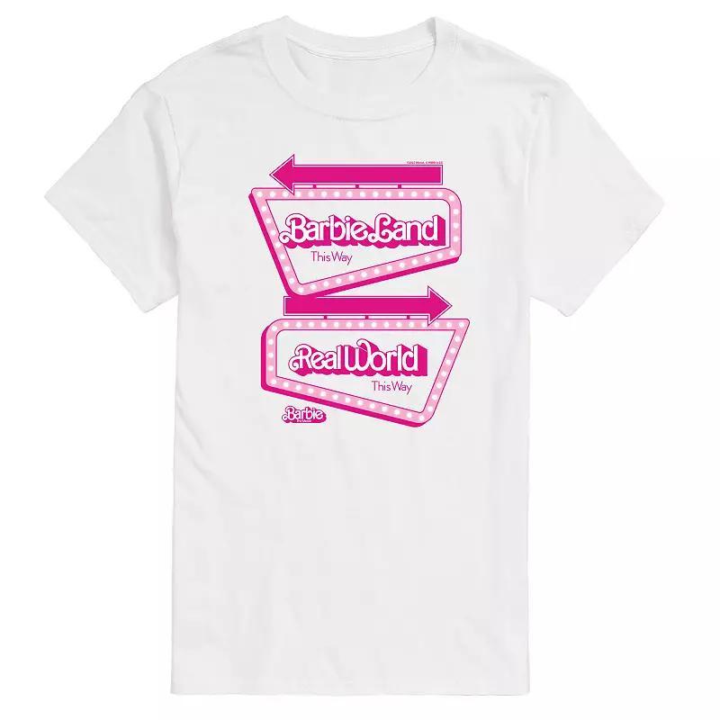 Men's Barbie™ The Movie Barbieland Graphic Tee, Size: Small, Ivory Product Image