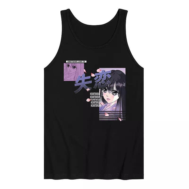 Men's Anime Heartbreak Tank Top,  Product Image
