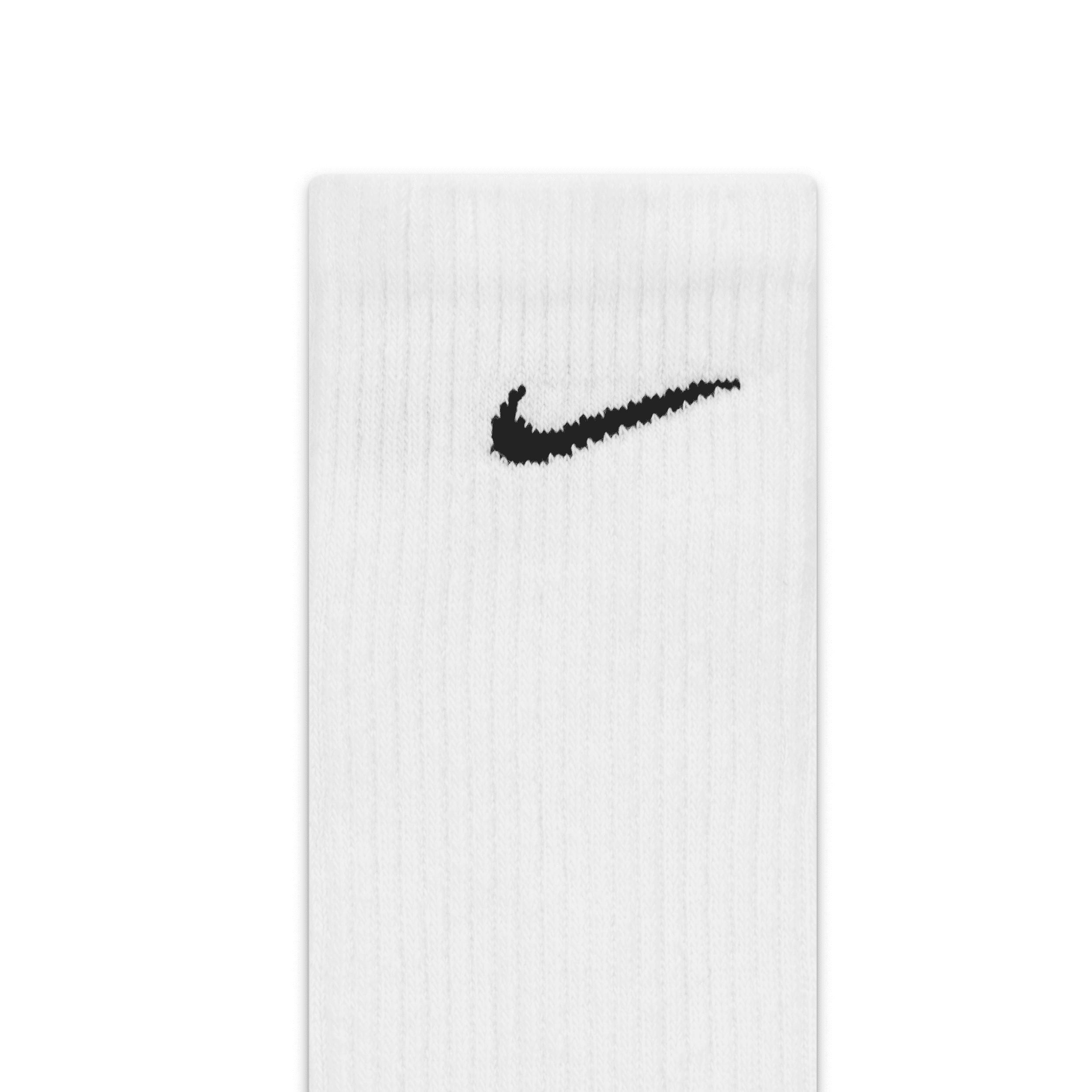 Nike Mens Everyday Plus Cushioned Training Crew Socks (6 Pairs) | SX6897-100 Product Image