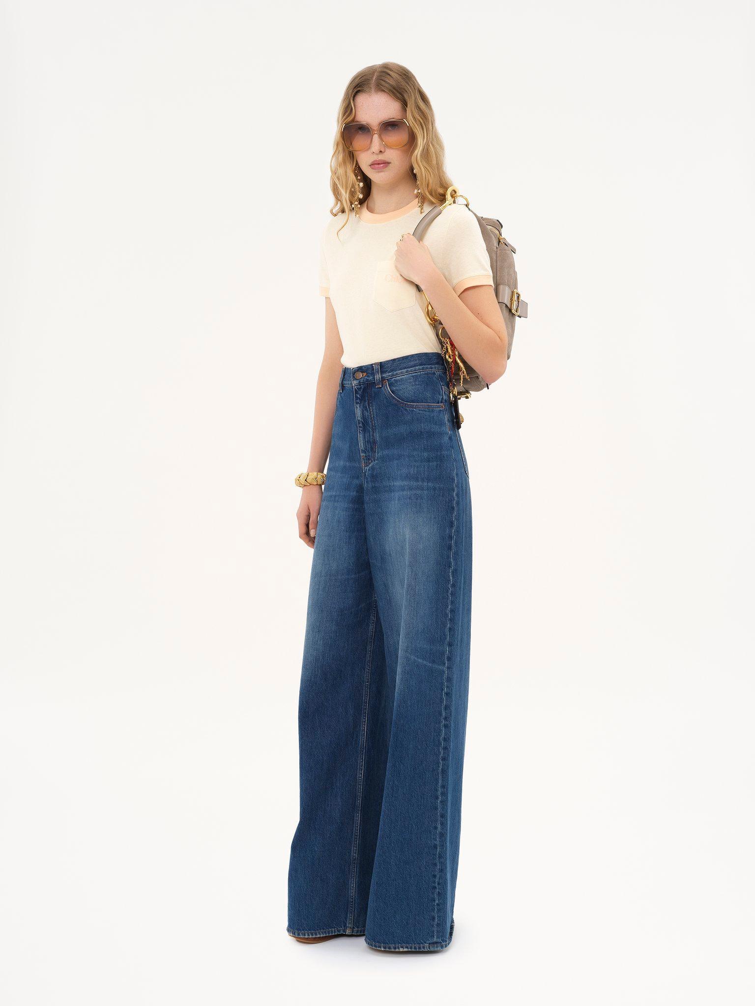 Crew-neck logo T-shirt in cotton jersey Product Image