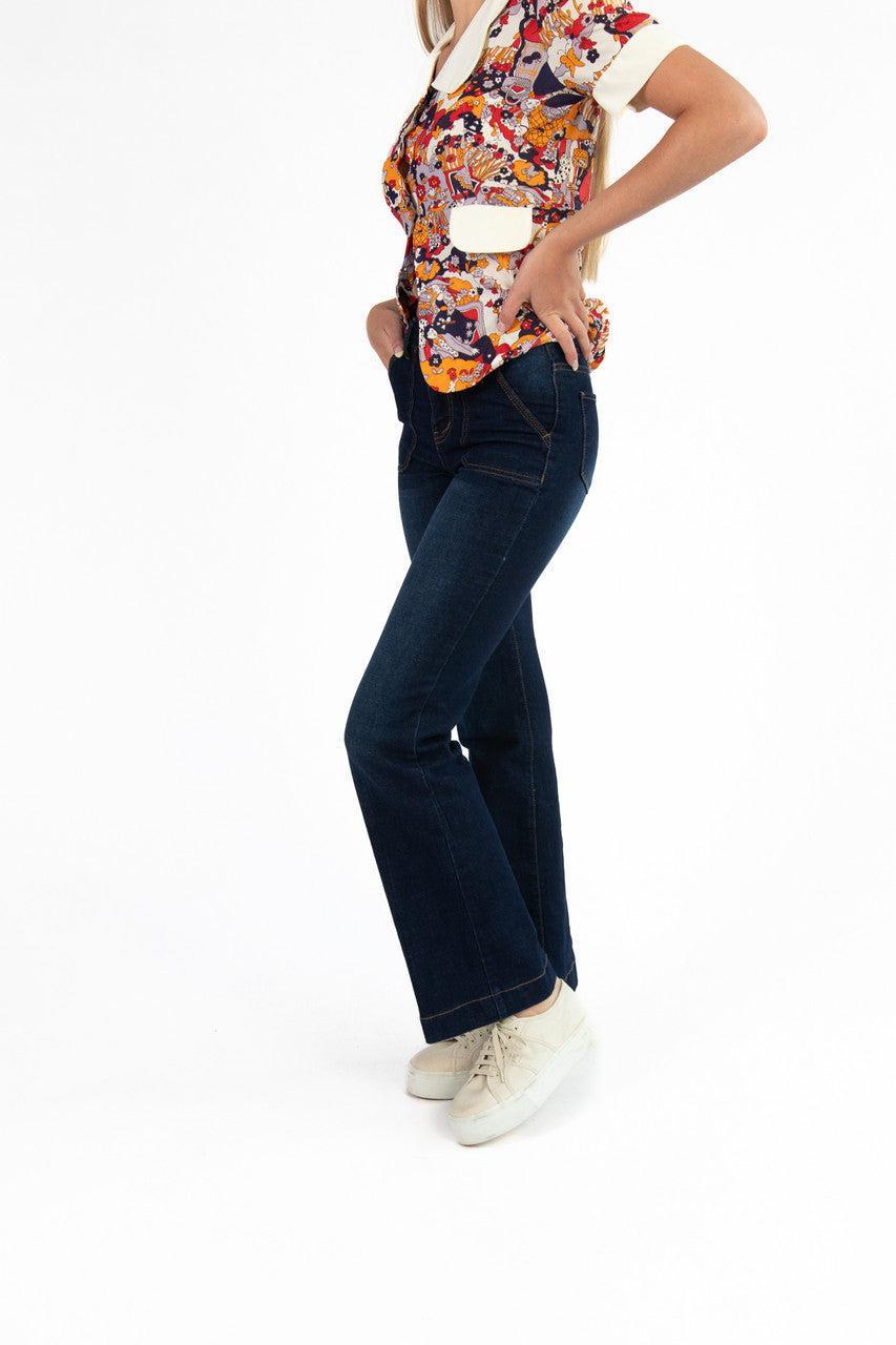 Dark Flare Jeans Product Image