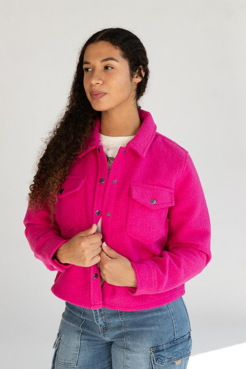 Snap Front Shacket Product Image