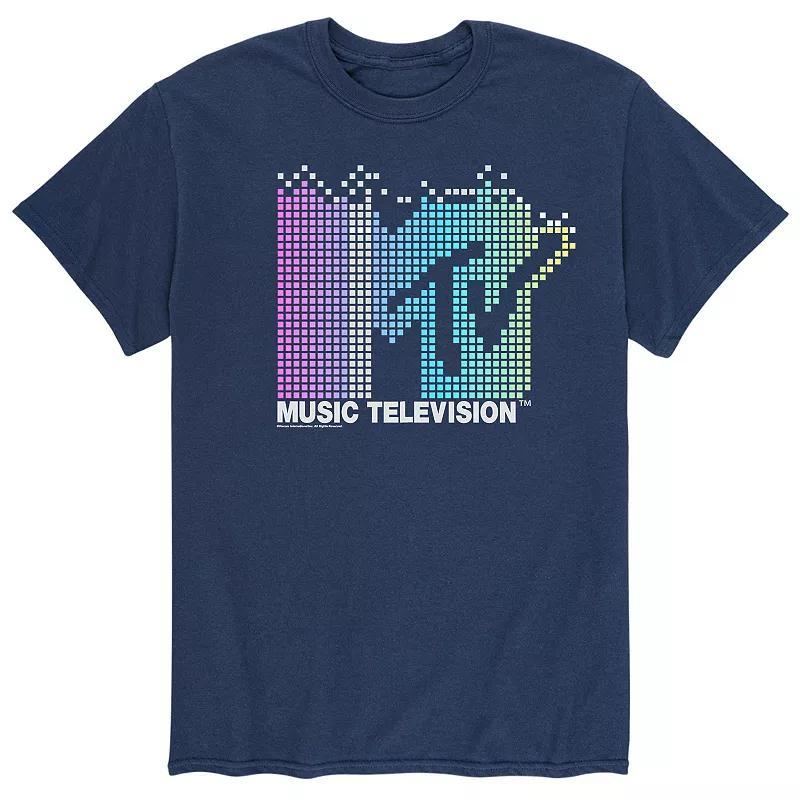 Men's MTV Digital Tee, Size: Medium, Blue Product Image