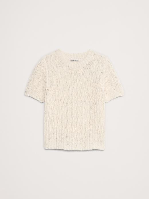 Shrunken Short-Sleeve Sweater Product Image