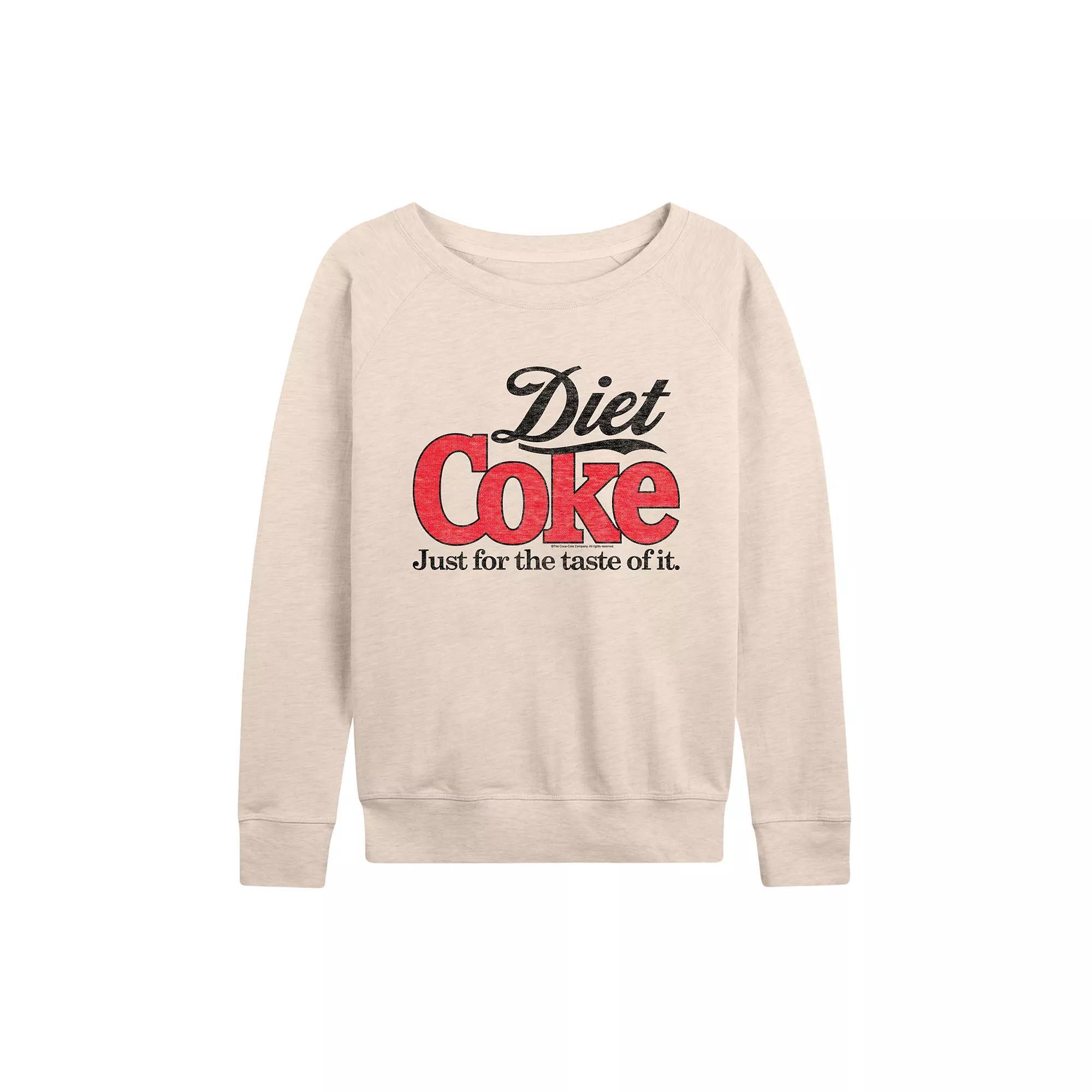 Women's Diet Coke Retro Logo French Terry Long Sleeve Tee,  Product Image