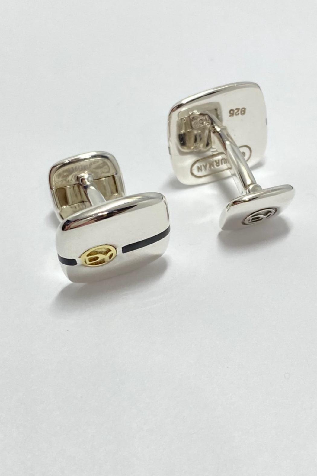 ESTATE Sterling Silver 18kt Cufflinks Product Image