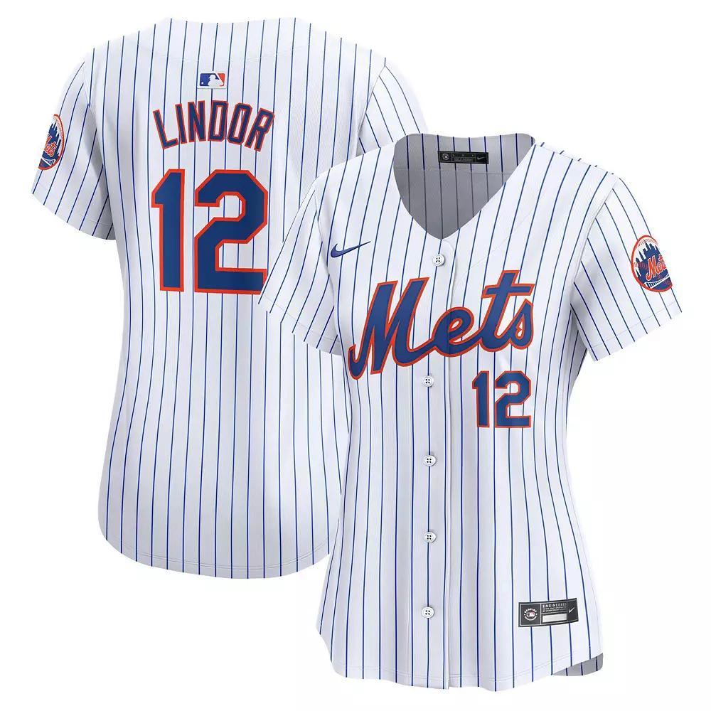Women's Nike Francisco Lindor White New York Mets Home Limited Player Jersey, Size: Small Product Image