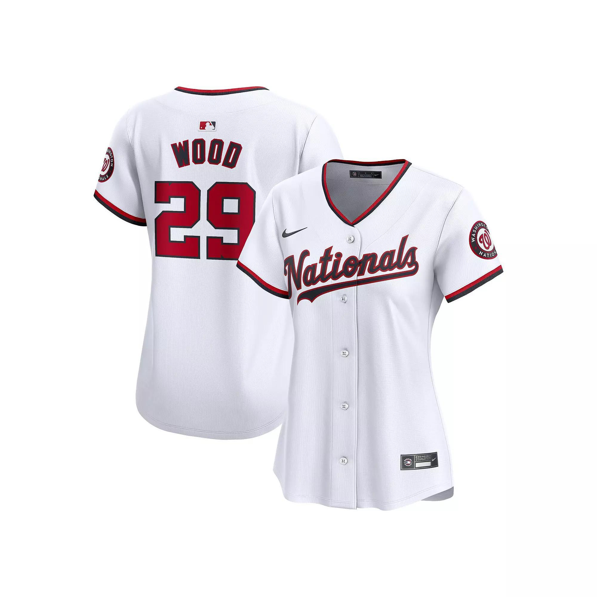 Women's Nike James Wood White Washington Nationals Home Limited Player Jersey,  Product Image