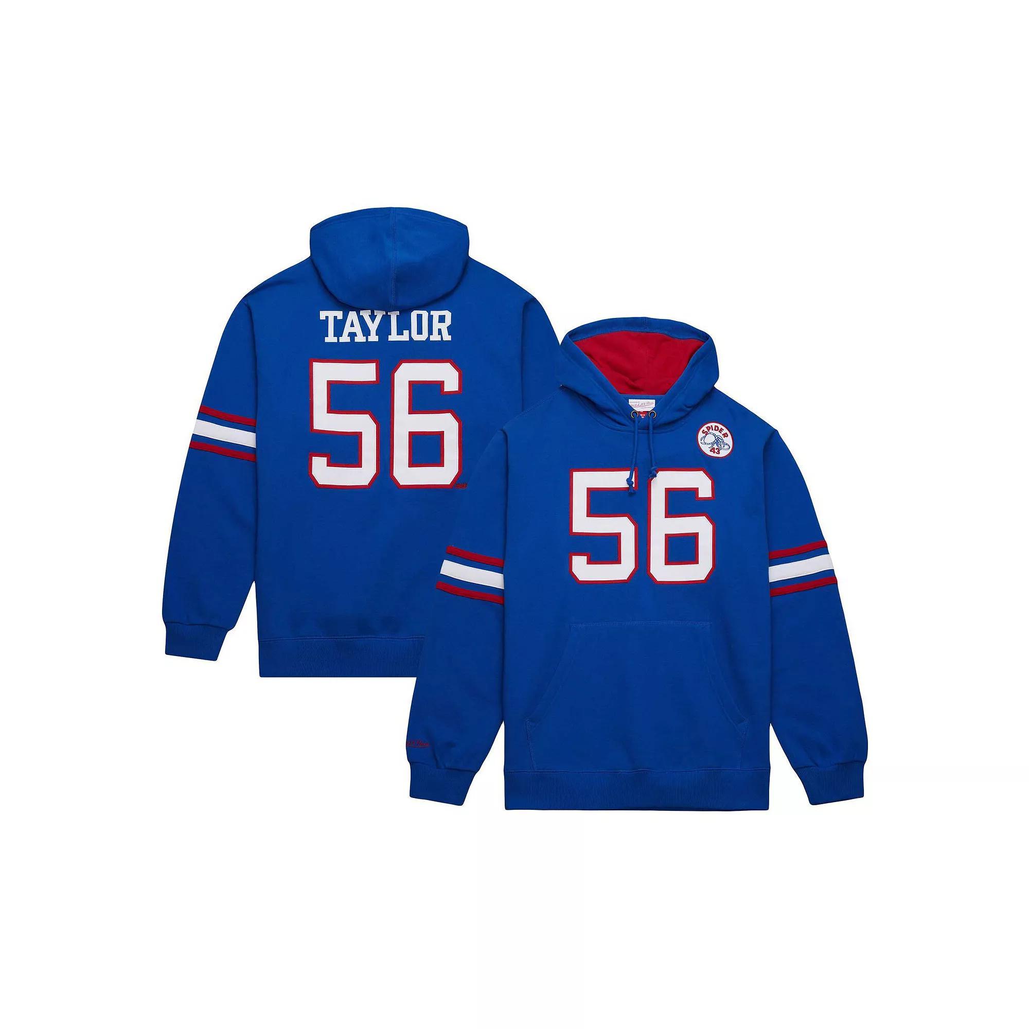 Men's Mitchell & Ness Lawrence Taylor Royal New York Giants Retired Player Name & Number Pullover Hoodie,  Product Image