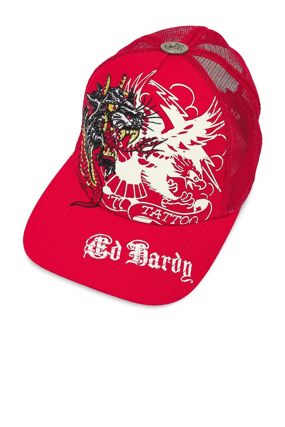 Rhinestone Eagle Panther Hat Ed Hardy Product Image