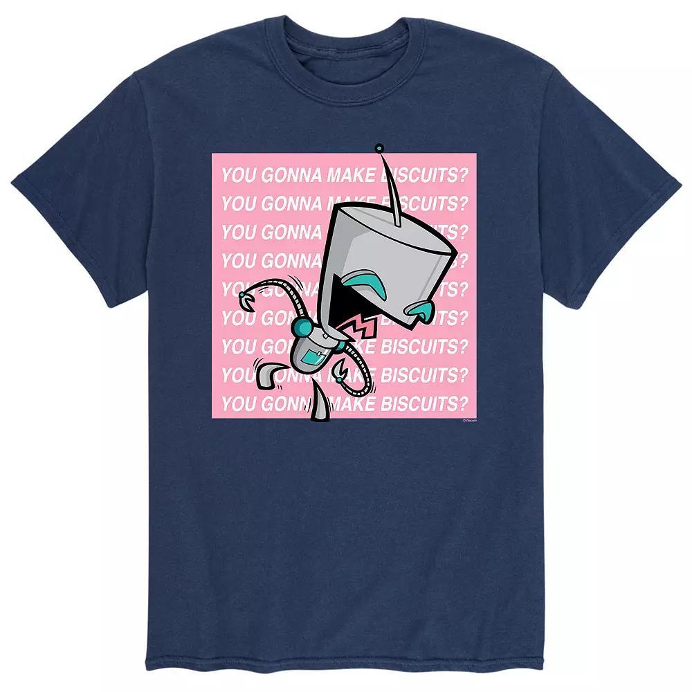 Men's Invader Zim Gir Biscuit Bling Tee, Size: XXL, Blue Product Image