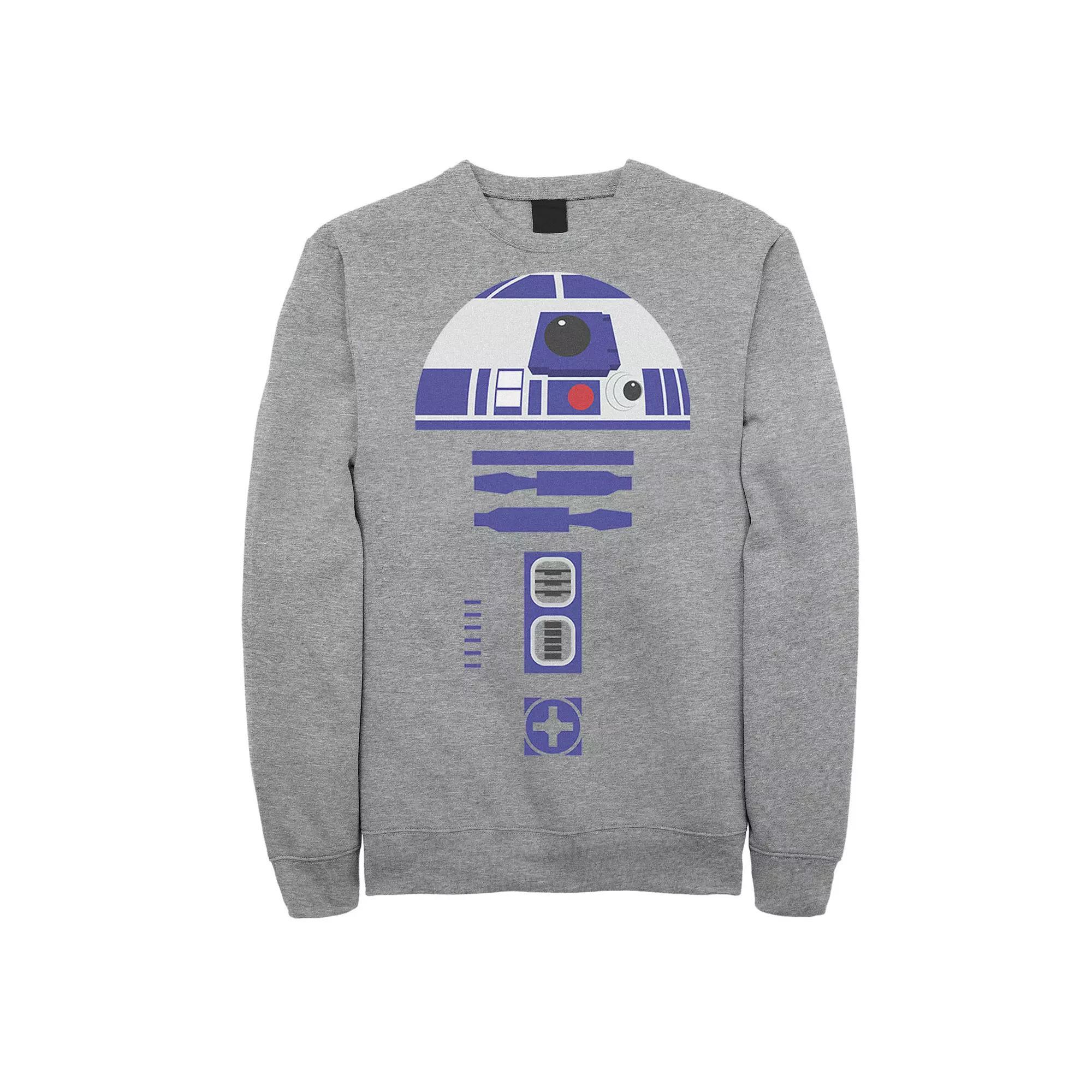 Men's Star Wars Halloween Simple R2-D2 Costume Sweatshirt, Size: 3XL, Athletic Grey Product Image