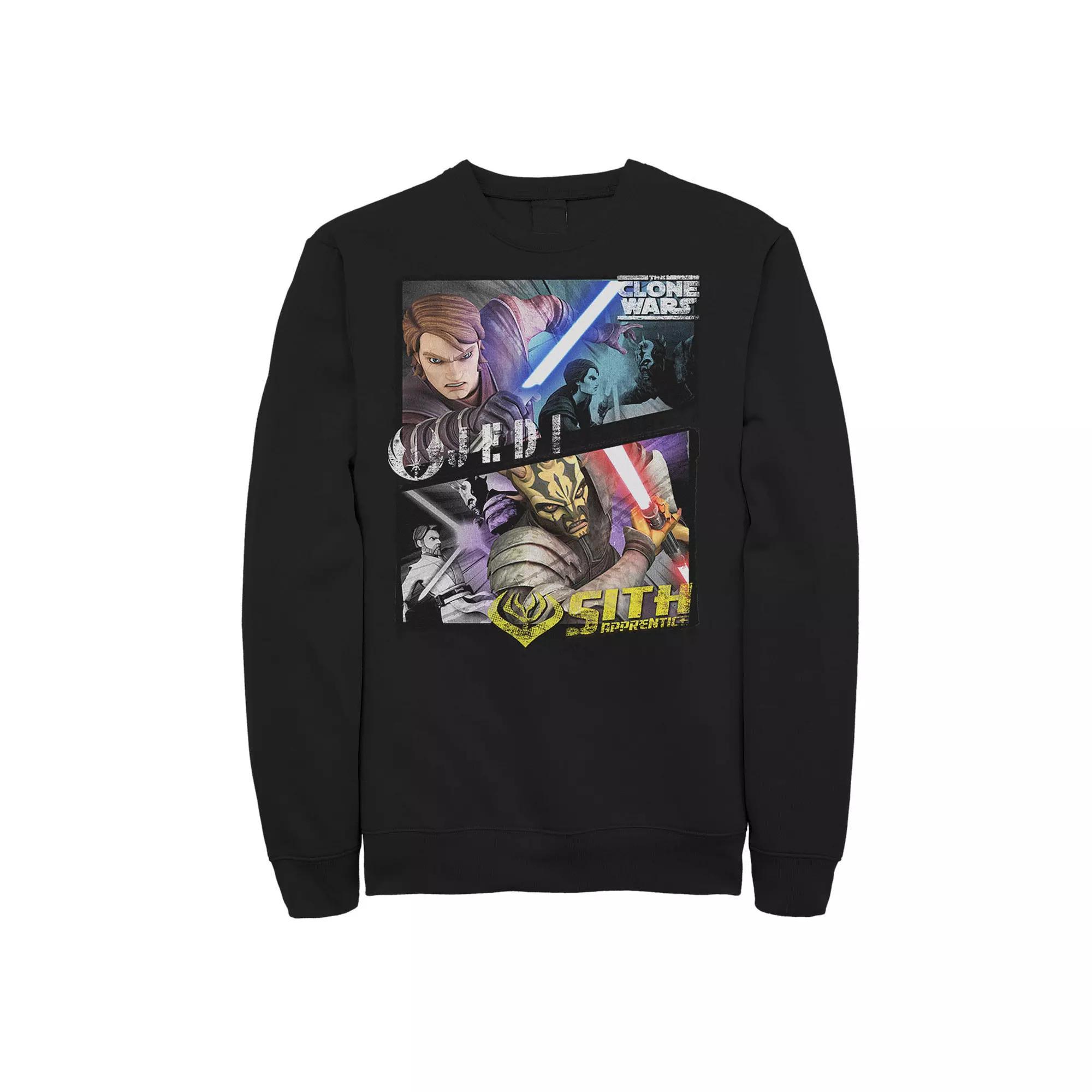 Men's Star Wars: The Clone Wars Jedi & Sith Panels Sweatshirt,  Product Image