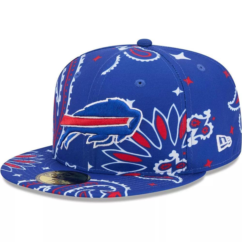 Men's New Era Royal Buffalo Bills Paisley 59FIFTY Fitted Hat, Size: 7, Blue Product Image