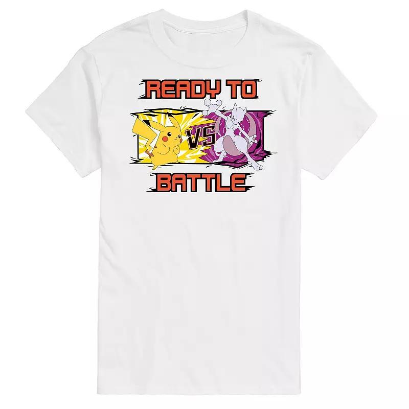 Big & Tall Pokemon Pika Battle Graphic Tee, Mens Product Image