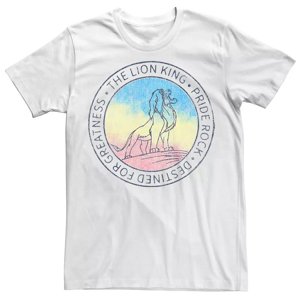Disney's The Lion King Simba Pride Rock Destined For Greatness Men's Tee,  Product Image