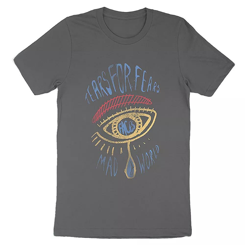 Men's Tears For Fears Mad World Tee, Size: Medium, Gray Product Image