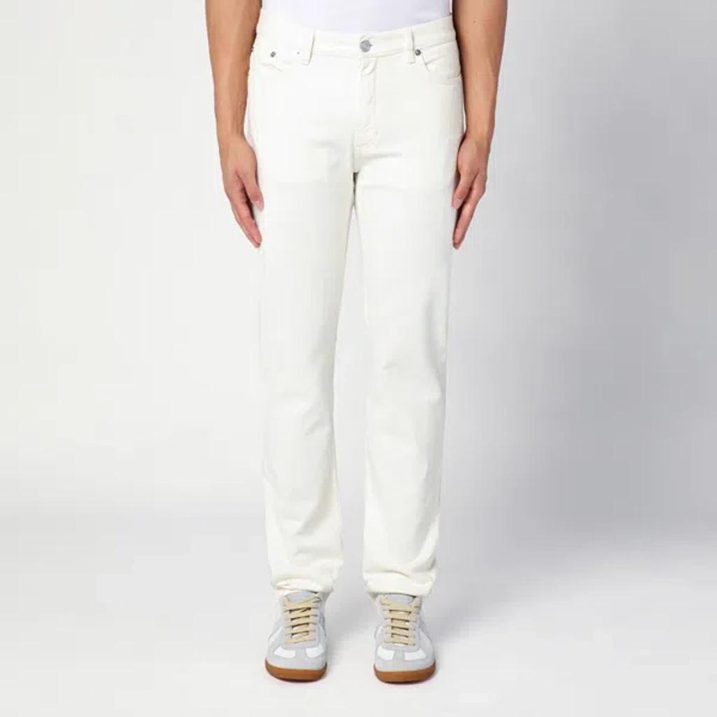 ZEGNA White Regular Jeans In Black Product Image