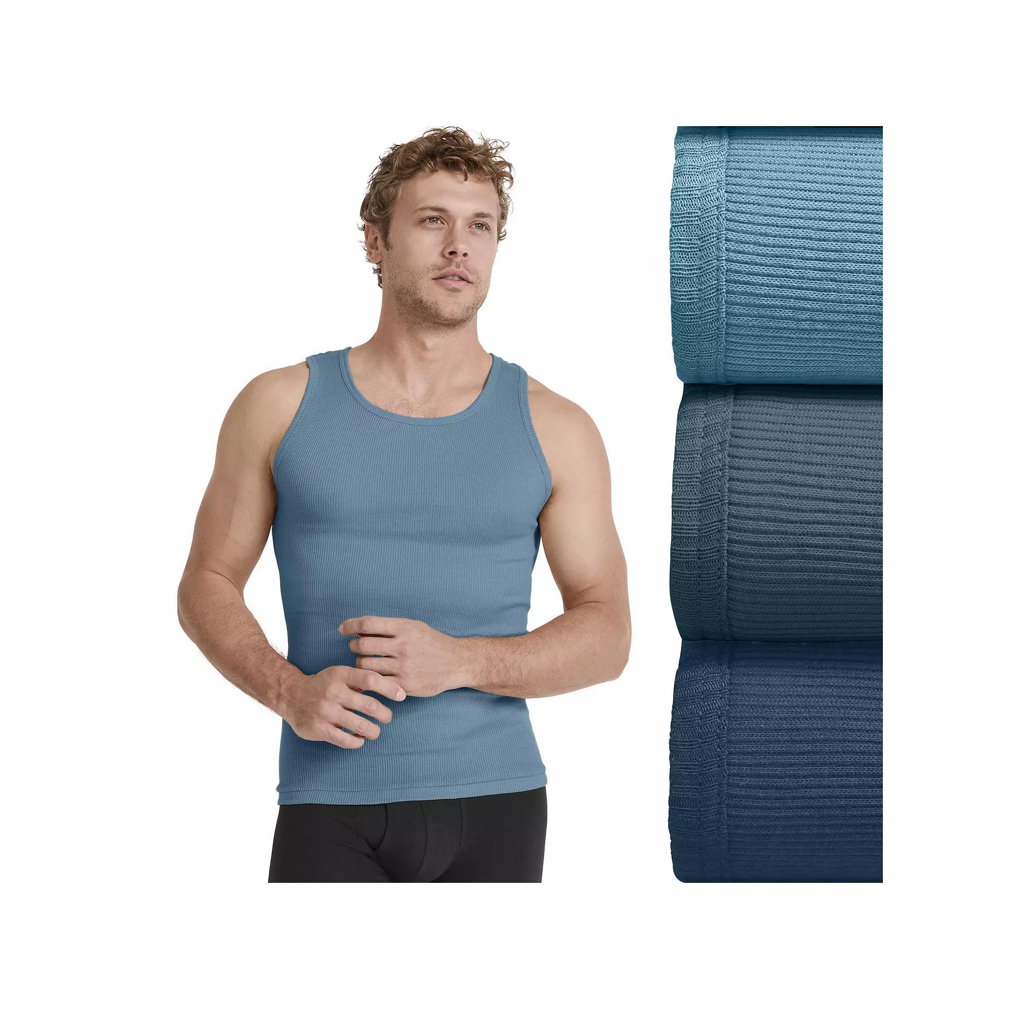 Big & Tall Jockey® Cotton 3-pk. A-Shirt Tank Tops, Men's,  Product Image