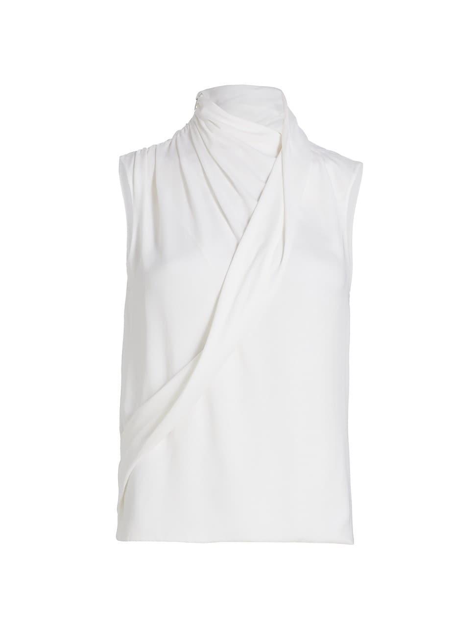 Womens Silk Wrap Top Product Image