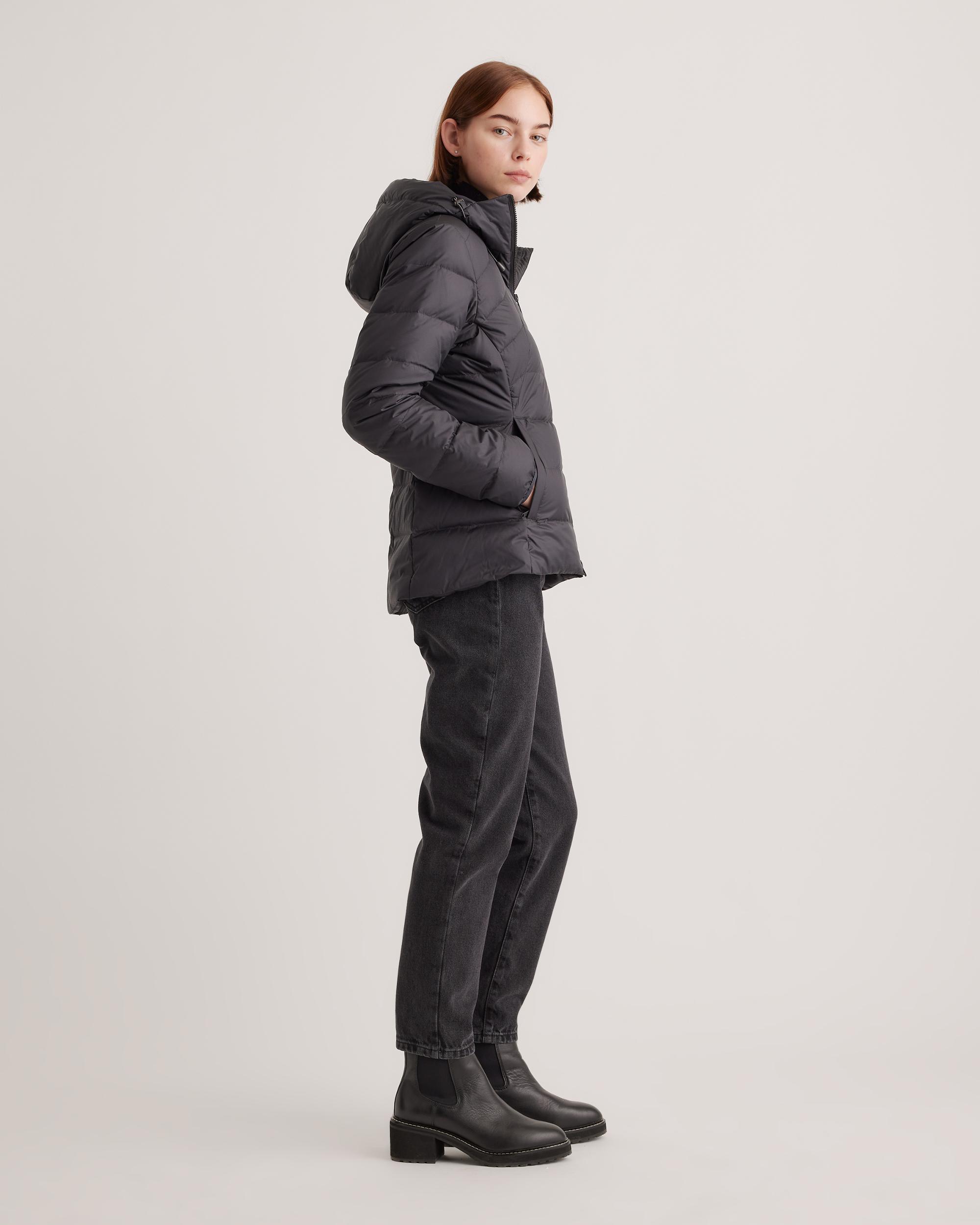 Quince | Women's Lightweight Down Packable Puffer Hooded Jacket Recycled Polyester Product Image
