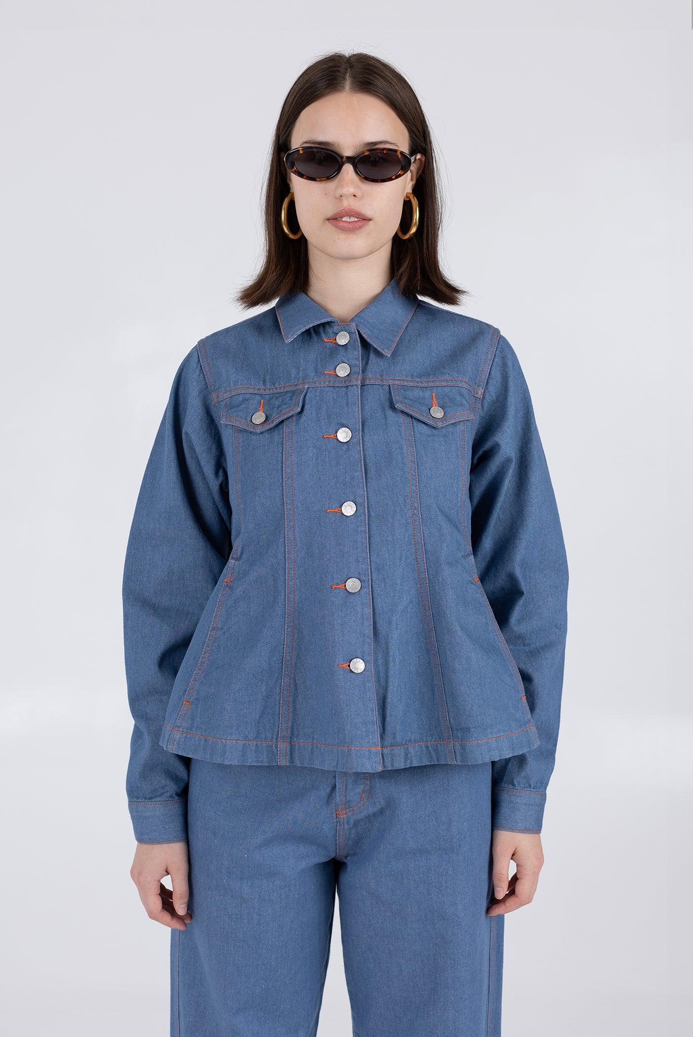 Aviator Jacket - 70’s Blue Product Image