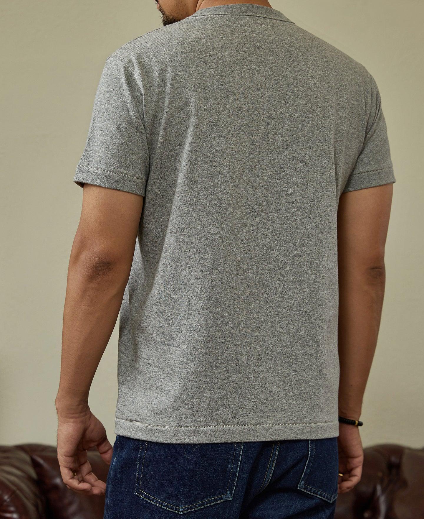 Loopwheel Tubular Athletic T-Shirt - Gray Product Image