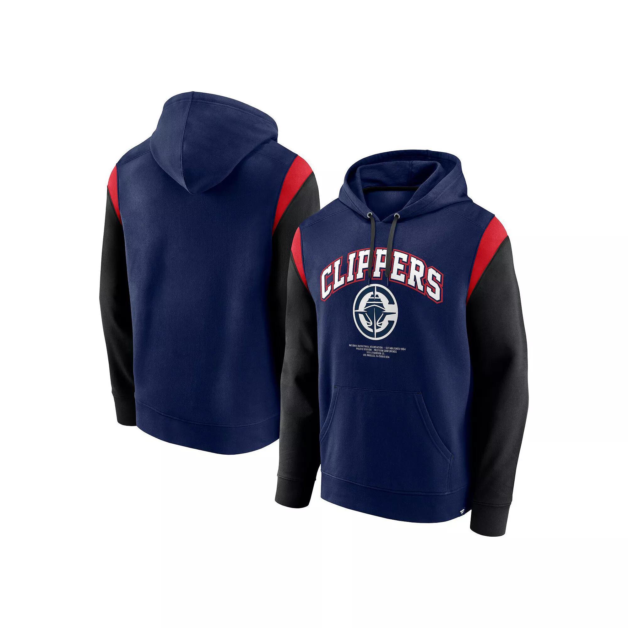 Men's Fanatics Navy LA Clippers Scorer Pullover Hoodie,  Product Image