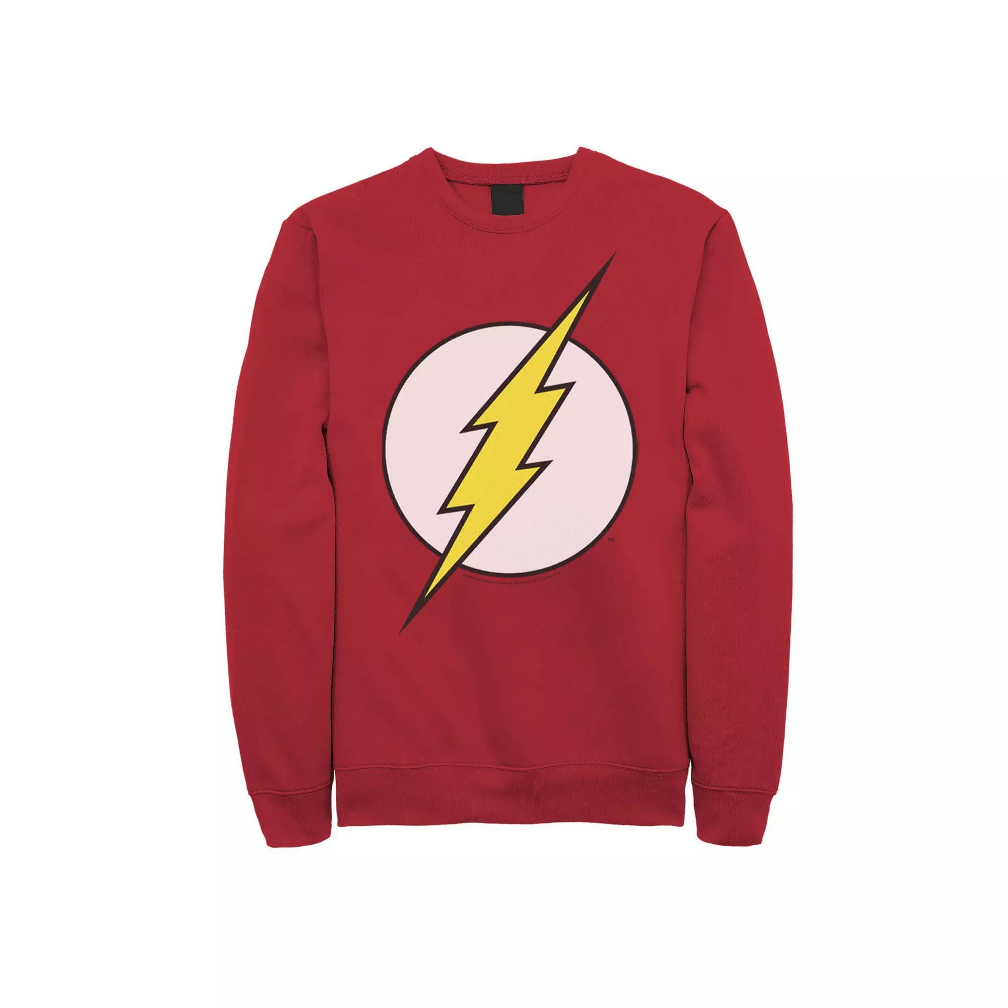 Men's DC Comics The Flash Large Classic Chest Logo Sweatshirt, Red Product Image