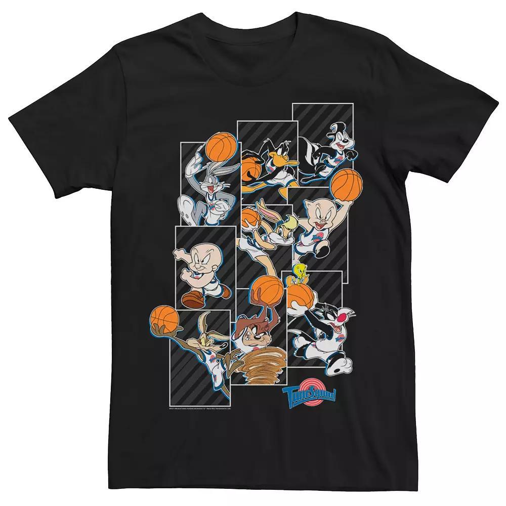 Men's Space Jam Tune Squad Panels Tee, Size: 3XL, Black Product Image