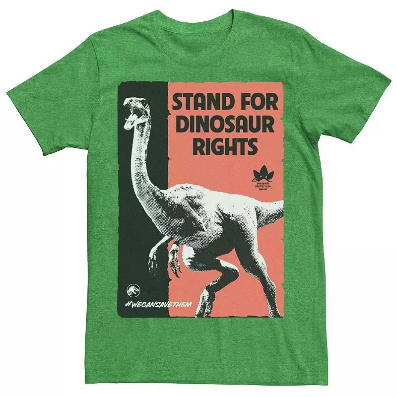 Men's Jurassic World Stand For Dinosaurs Poster Tee, Size: XXL, Kelly Grey Product Image