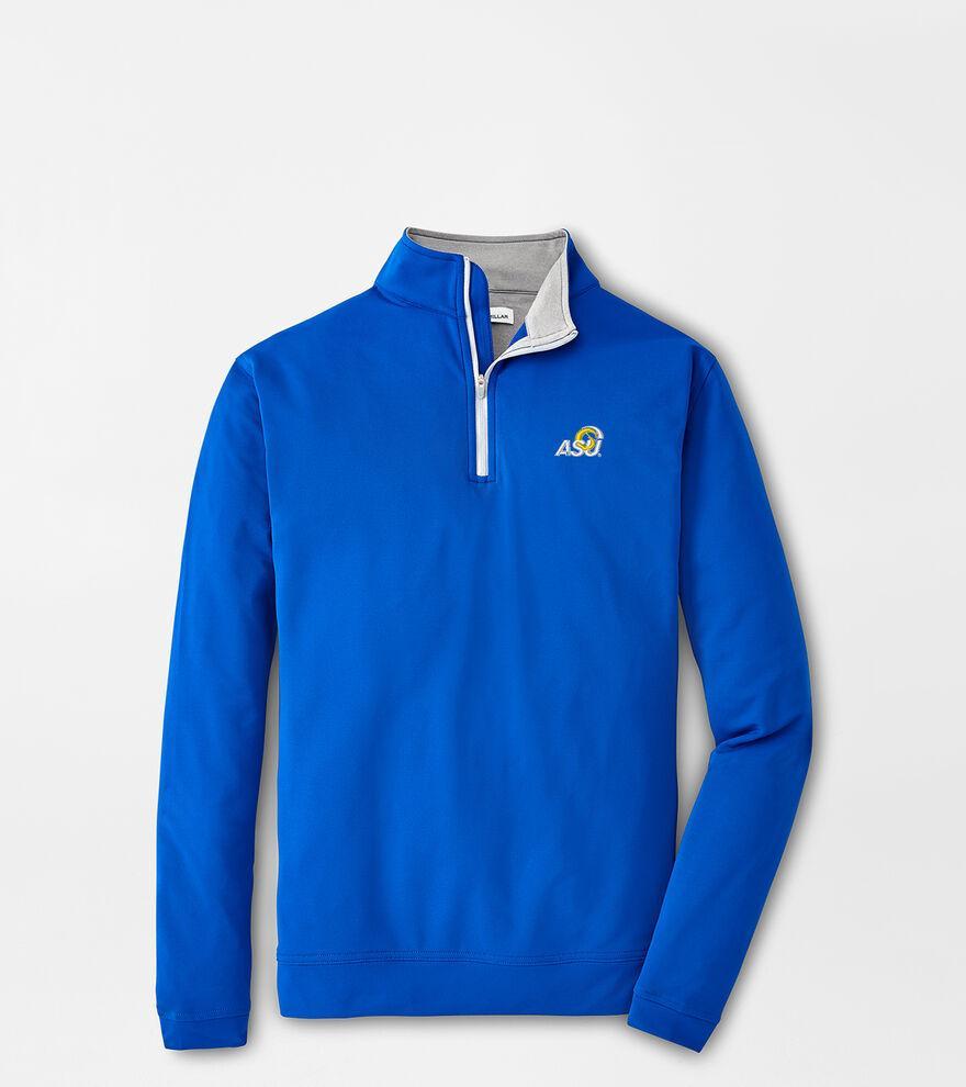 Peter Millar Mens Kentucky Perth Performance Quarter-Zip | Color: Blue | Size: S | UK Product Image