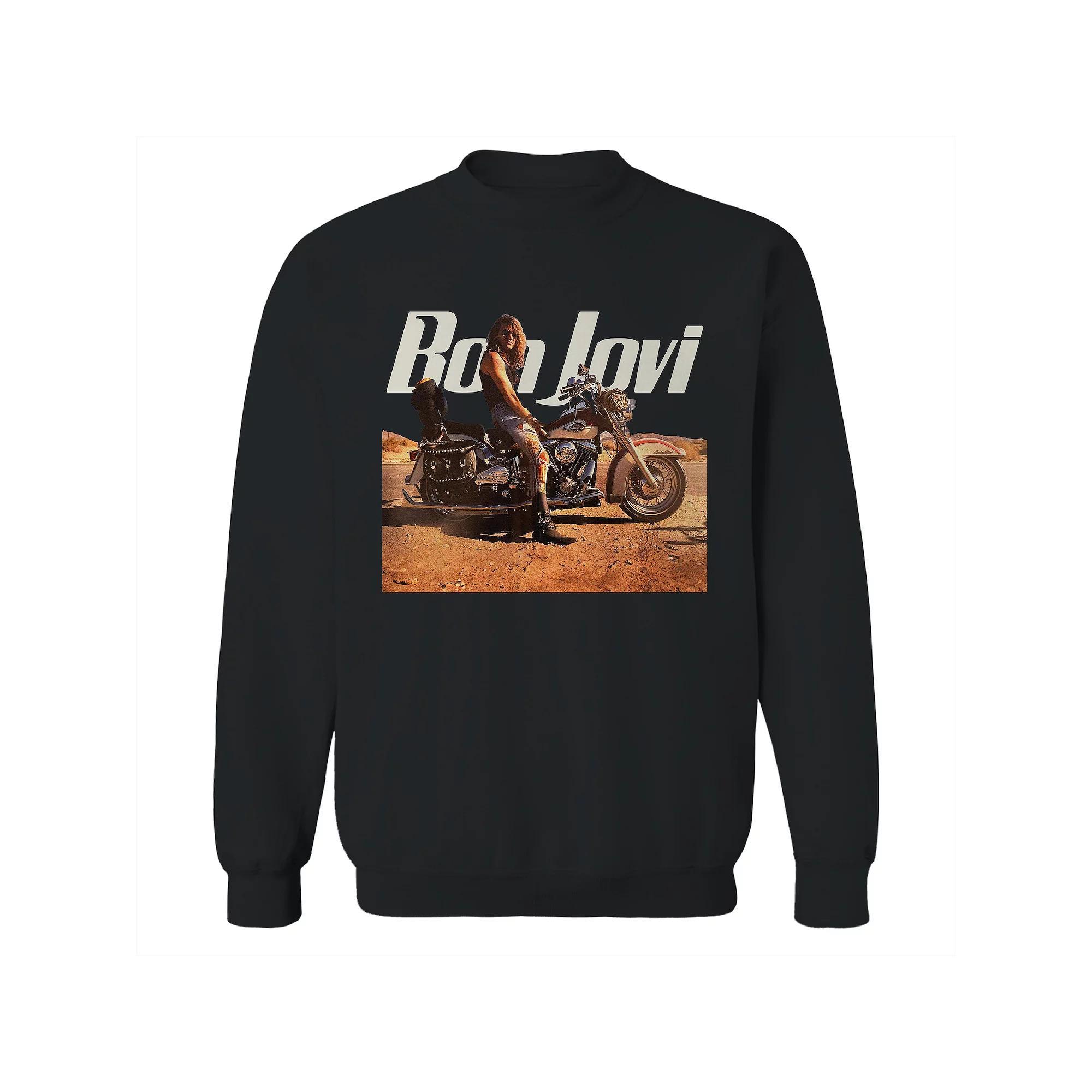 Men's Bon Jovi Wanted Graphic Crew Sweatshirt, Adult Unisex,  Product Image