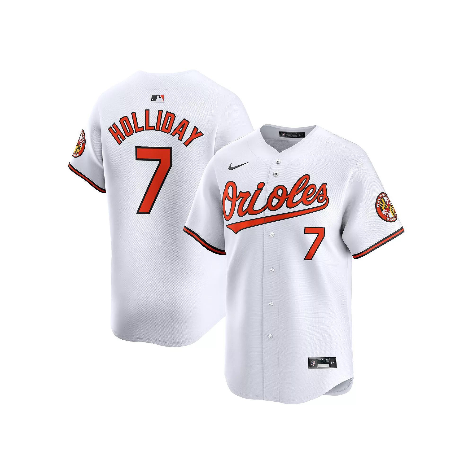 Men's Nike Jackson Holliday White Baltimore Orioles Home Limited Player Jersey,  Product Image