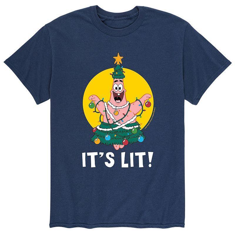 Men's SpongeBob SquarePants Patrick Lights Tee, Size: XXL, Blue Product Image