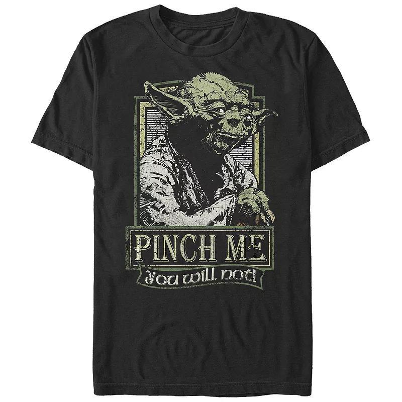 Men's Star Wars Yoda Pinch Me You Will Not Graphic Tee, Size: Small, Black Product Image