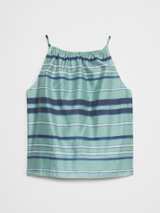 Jacquard Gathered Halter Top Product Image