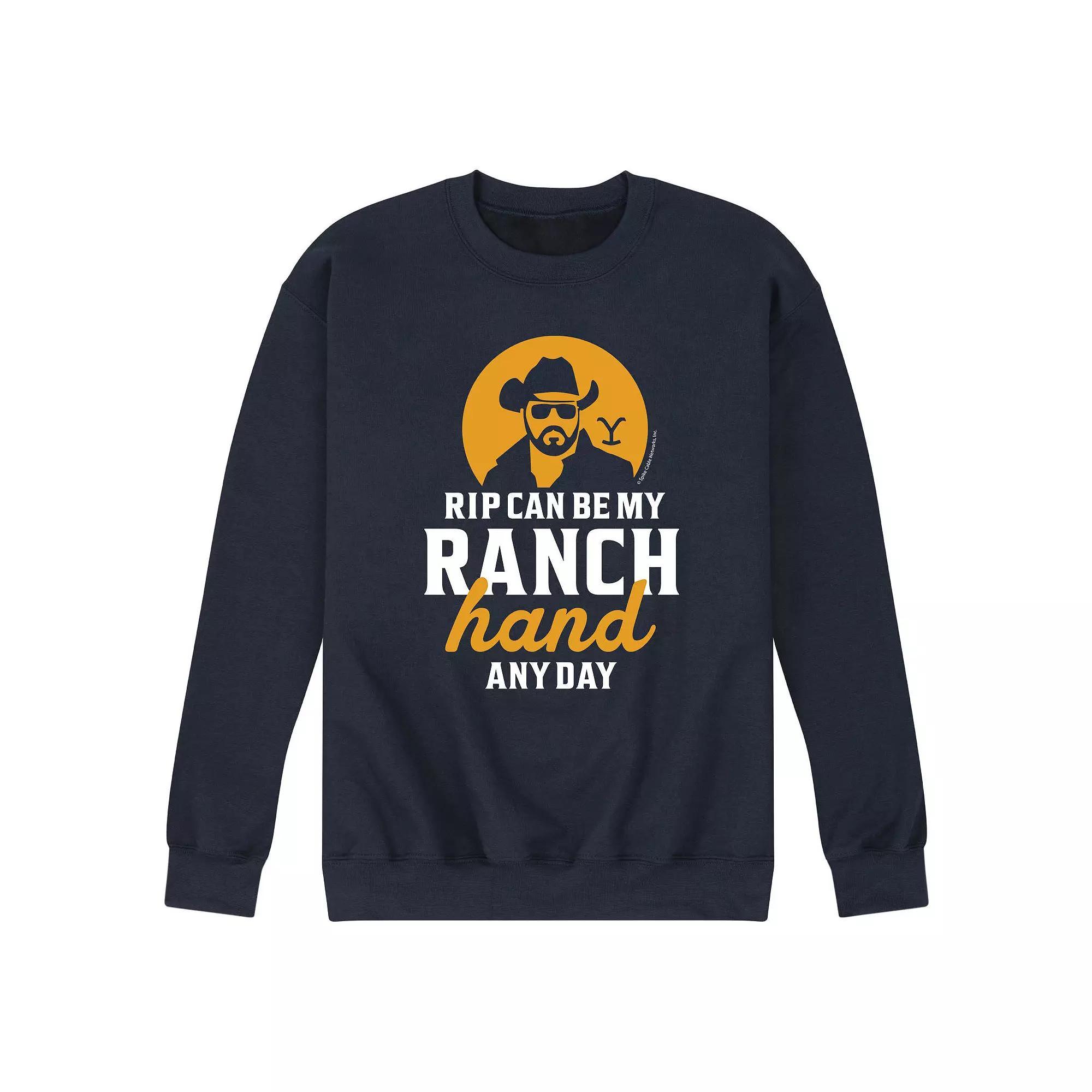 Men's Yellowstone Ranch Hand Sweatshirt, Size: Large, Blue Product Image