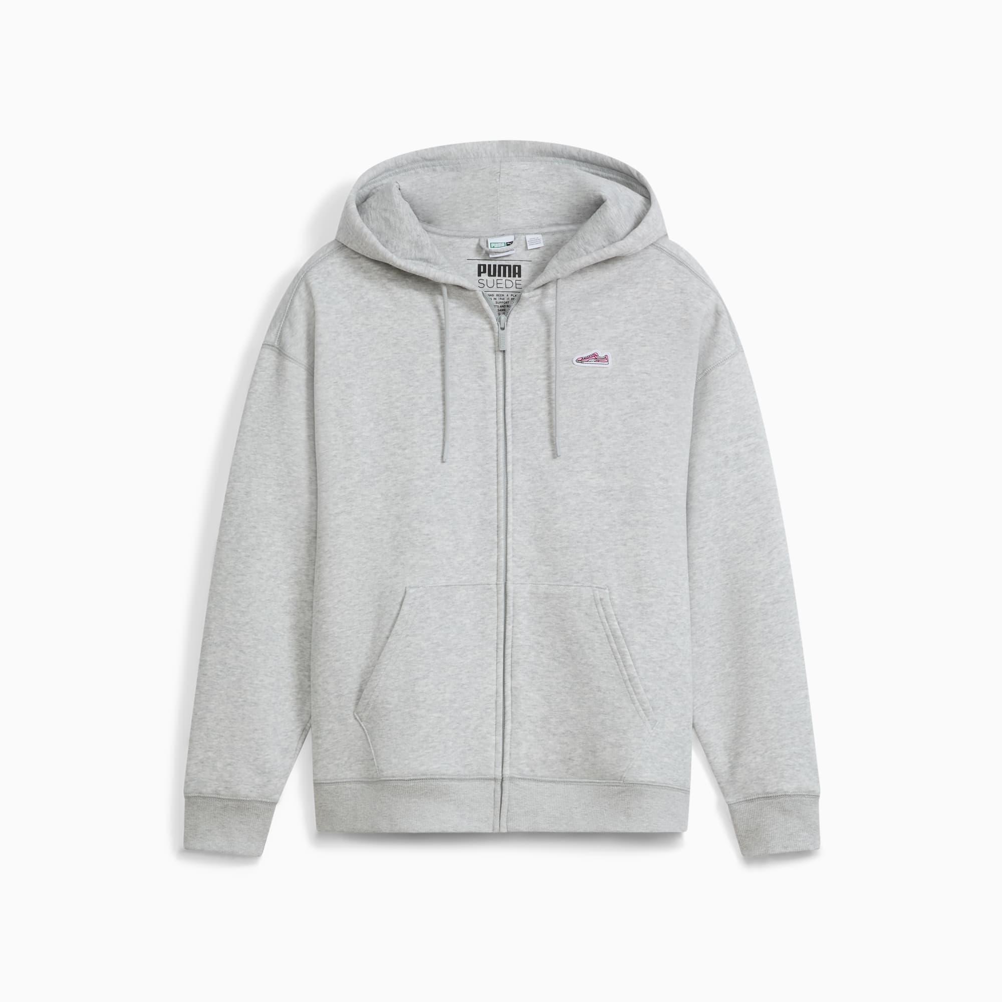 Suede Logo Women's Full-Zip Hoodie Product Image