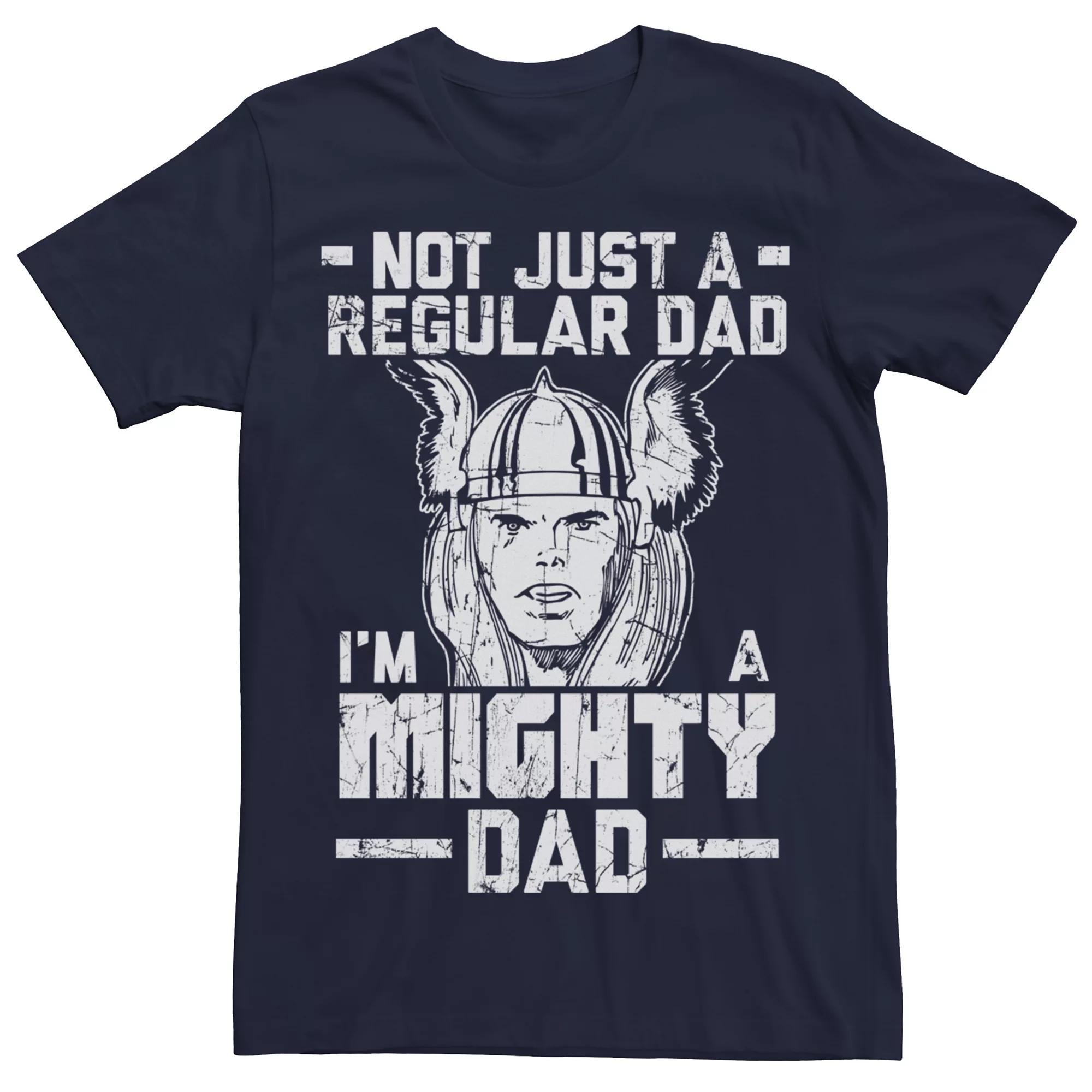 Men's Marvel Avengers Retro Thor I'm A Mighty Dad Man Tee,  Product Image