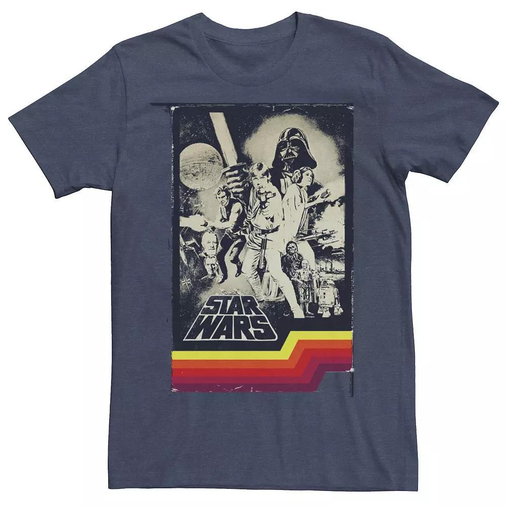 Men's Star Wars Vintage Main Cast VHS Photo Cover Tee,  Product Image